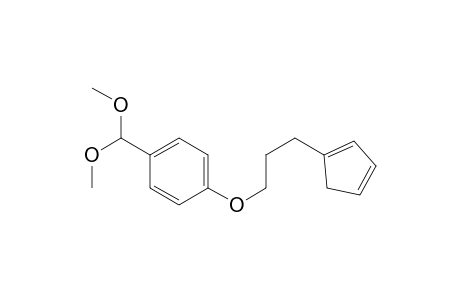 Benzene, 1-[3-(1,3-cyclopentadien-1-yl)propoxy]-4-(dimethoxymethyl)-