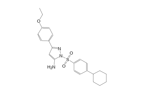 1H-pyrazol-5-amine, 1-[(4-cyclohexylphenyl)sulfonyl]-3-(4-ethoxyphenyl)-