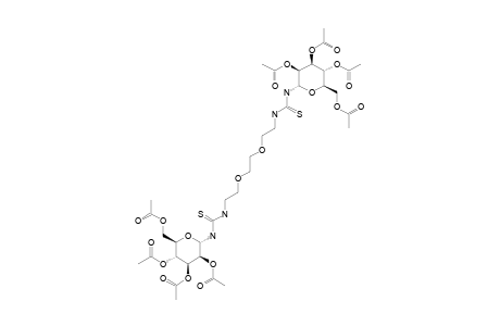 acetic acid [(2R,3R,4S,5S,6S)-3,5-diacetoxy-2-(acetoxymethyl)-6-[2-[2-[2-[[(2S,3S,4S,5R,6R)-3,4,5-triacetoxy-6-(acetoxymethyl)tetrahydropyran-2-yl]thiocarbamoylamino]ethoxy]ethoxy]ethylthiocarbamoylamino]tetrahydropyran-4-yl] ester