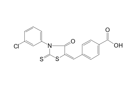 Benzoic acid, 4-[3-(3-chlorophenyl)-4-oxo-2-thioxothiazolidin-5-ylidenemethyl]-