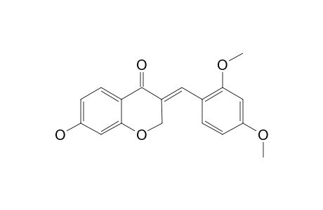 (E)-7-HYDROXY-3-(2',4'-DIMETHOXYBENZYLIDENE)-CHROMAN-4-ONE