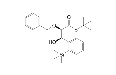 (2R,3R)-2-benzoxy-3-hydroxy-3-(2-trimethylsilylphenyl)propanethioic acid S-tert-butyl ester