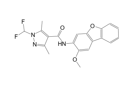 1-(difluoromethyl)-N-(2-methoxydibenzo[b,d]furan-3-yl)-3,5-dimethyl-1H-pyrazole-4-carboxamide
