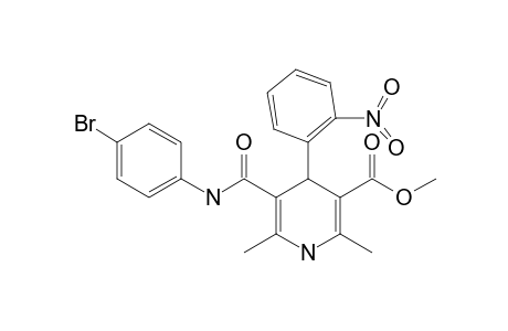 METHYL-5-[(4-BROMOPHENYL)-CARBAMOYL]-2,6-DIMETHYL-4-(2-NITROPHENYL)-1,4-DIHYDROXYPYRIDINE-3-CARBOXYLATE