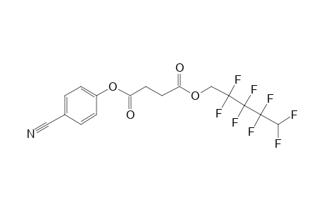 Succinic acid, 2,2,3,3,4,4,5,5-octafluoropentyl 4-cyanophenyl ester