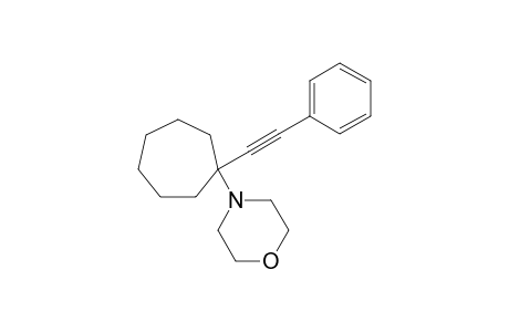 4-[1-(2-phenylethynyl)cycloheptyl]morpholine