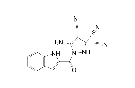 5-Amino-1-(1H-indole-2-carbonyl)-1H-pyrazole-3,3,4-(2H)-tricarbonitrile