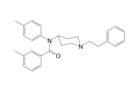 N-(4-Methylphenyl)-N-[1-(2-phenylethyl)piperidin-4-yl]-3-methylbenzamide