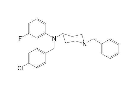 1-Benzyl-N-(4-chlorobenzyl)-N-(3-fluorophenyl)piperidin-4-amine