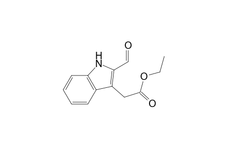 1H-Indole-3-acetic acid, 2-formyl-, ethyl ester