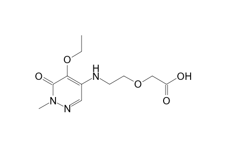 {2-[(1,6-dihydro-5-ethoxy-1-methyl-6-oxo-4-pyridazinyl)amino]ethoxy}acetic acid
