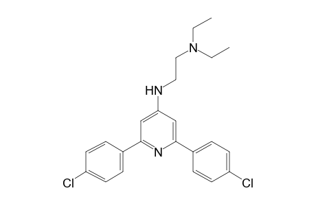 4-[.beta.-Diethylaminoethylamino]-2,6-di[p-chlorophenyl]pyridine