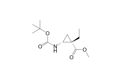 (1S,2R)-2-tert-Butoxycarbonylamino-1-ethyl-cyclopropanecarboxylic acid methyl ester