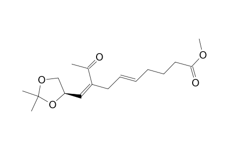 5-Decenoic acid, 8-[(2,2-dimethyl-1,3-dioxolan-4-yl)methylene]-9-oxo-, methyl ester, [R-(E,Z)]-
