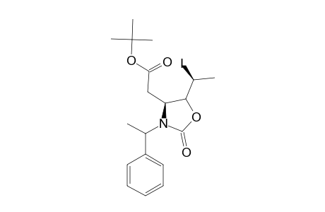 (4S,5R,1'S,ALPHA-R)-4-[(TERT.-BUTOXYCARBONYL)-METHYL]-5-(1'-IODOETHYL)-3-(ALPHA-METHYLBENZYL)-OXAZOLIDIN-2-ONE