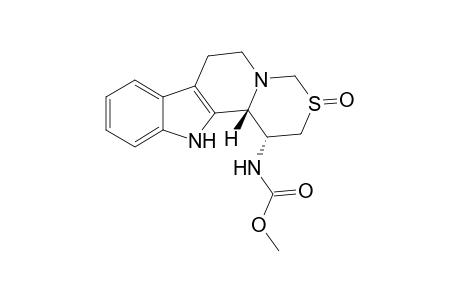 1-[N-(Methoxycarbonyl)amino]-3-thiaindolo[3,2-h]quinolizidine S-oxide