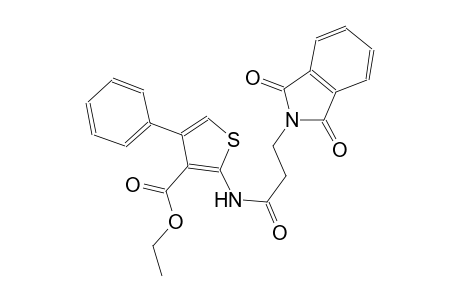 3-thiophenecarboxylic acid, 2-[[3-(1,3-dihydro-1,3-dioxo-2H-isoindol-2-yl)-1-oxopropyl]amino]-4-phenyl-, ethyl ester