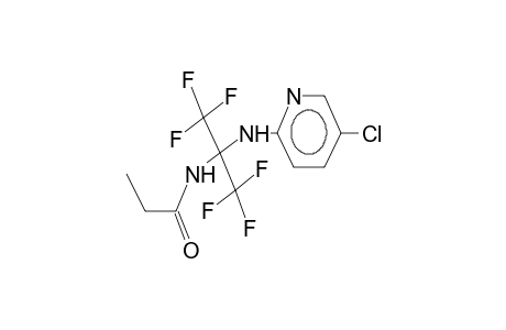 2-propanamido-2-(5-chloro-2-pyridyl)amino-1,1,1,3,3,3-hexafluoropropane