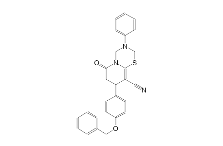 2H,6H-pyrido[2,1-b][1,3,5]thiadiazine-9-carbonitrile, 3,4,7,8-tetrahydro-6-oxo-3-phenyl-8-[4-(phenylmethoxy)phenyl]-