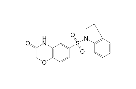 2H-1,4-Benzoxazin-3(4H)-one, 6-[(2,3-dihydro-1H-indol-1-yl)sulfonyl]-
