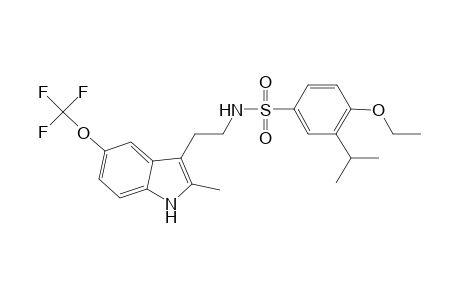 4-Ethoxy-N-[2-[2-methyl-5-(trifluoromethoxy)-1H-indol-3-yl]ethyl]-3-propan-2-ylbenzenesulfonamide