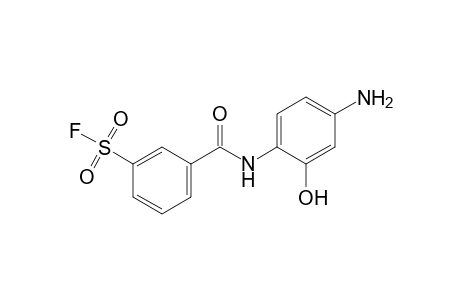 m-[(4-amino-2-hydroxyphenyl)carbamoyl]benzenesulfonyl fluoride