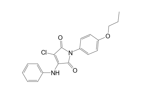 3-Anilino-4-chloro-1-(4-propoxyphenyl)-3-pyrroline-2,5-quinone