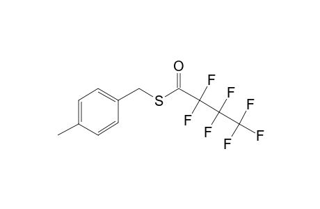 4-Methylbenzyl mercaptan, S-heptafluorobutyryl-