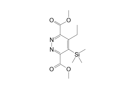 Dimethyl 4-ethyl-5-(trimethylsilyl)pyridazine-3,6-dicarboxylate