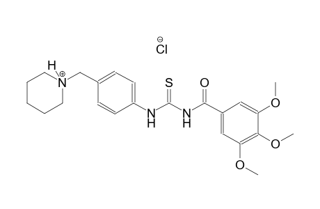 N-[4-(1-piperidiniumylmethyl)phenyl]-N'-(3,4,5-trimethoxybenzoyl)thiourea chloride