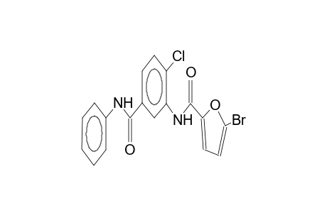 N-phenyl-3-(5-bromo-2-furylcarbamido)-4-chlorobenzamide