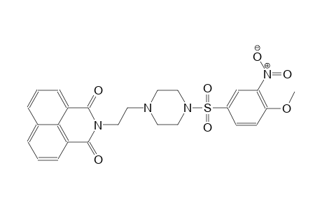 2-(2-{4-[(4-methoxy-3-nitrophenyl)sulfonyl]-1-piperazinyl}ethyl)-1H-benzo[de]isoquinoline-1,3(2H)-dione