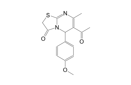 5H-thiazolo[3,2-a]pyrimidin-3(2H)-one, 6-acetyl-5-(4-methoxyphenyl)-7-methyl-