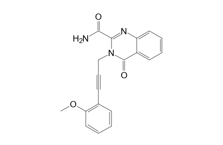 3-[3-(2-Methoxyphenyl)prop-2-yn-1-yl]-4-oxo-3,4-dihydroquinazoline-2-carboxamide