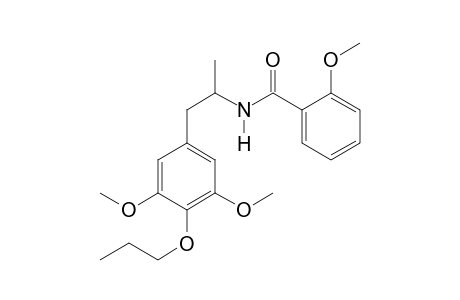 N-[1-(3,5-Dimethoxy-4-propoxyphenyl)propan-2-yl]-2-methoxybenzamide