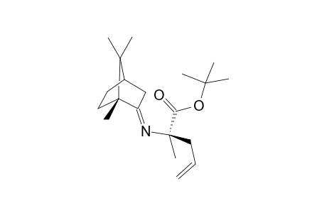 tert-Butyl (R,R,R)-(+)-2'-methyl-2'-(1,7,7-trimethylbicylo[2.2.1]hept-2-ylideneamino)pent-4'-enoate