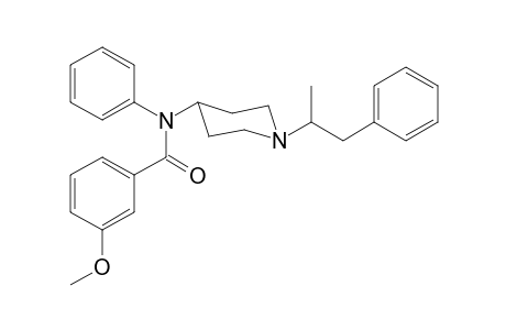 N-Phenyl-N-[1-(1-phenylpropan-2-yl)piperidin-4-yl]-3-methoxybenzamide