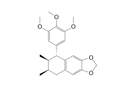Naphtho[2,3-d]-1,3-dioxole, 5,6,7,8-tetrahydro-6,7-dimethyl-5-(3,4,5-trimethoxyphenyl)-, [5R-(5.alpha.,6.beta.,7.beta.)]-