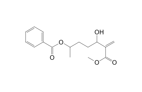 6-(benzoyloxy)-3-hydroxy-2-methyleneheptanoic acid, methyl ester