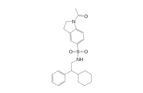 1-Acetyl-N-(2-cyclohexyl-2-phenyl-ethyl)indoline-5-sulfonamide