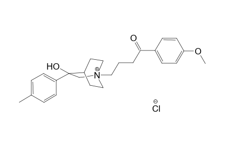 3-(4'-Methylphenyl)-3-hydroxy-N-[4'-(4"-methoxyphenyl)-4'-oxobutyl]quinuclidnium chloride