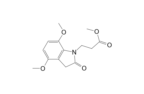4,7-Dimethoxy-1-(methoxycarbonylethyl)-2(3H)-indolinone