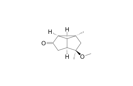 (1S,2R,5S,6R,8S)-6,8-Dimethyl-6-methoxytricyclo[3.3.0.0(2,8)]octan-3-one