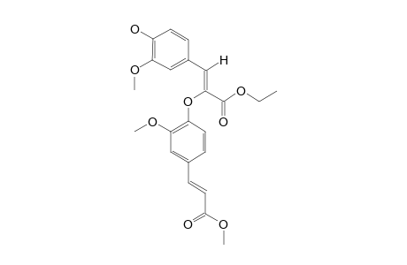 ETHYL-(Z)-4-HYDROXY-3-METHOXY-BETA-[2-METHOXY-4-[(E)-2-METHOXYCARBONYLVINYL]-PHENOXY]-CINNAMATE