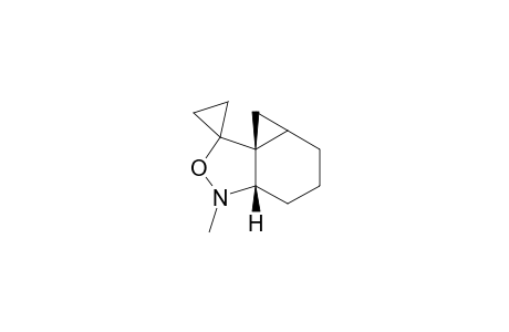 (3aS*,6aR*,7aR*)-3a,4,5,6,6a,7-Hexahydro-3H-3-methylcyclopropa[d][2,1]benzisoxazolespiro[1,1']cyclopropane