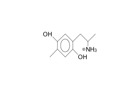 1-(2,5-Dihydroxy-4-tolyl)-2-propanamine cation
