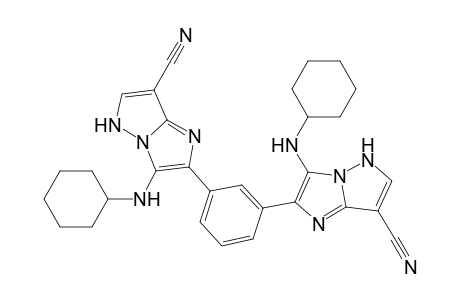 2,2'-(1,3-Phenylene)bis[3-(cyclohexylamino)-5H-imidazo[1,2-b]pyrazole]-7-carbonitrile