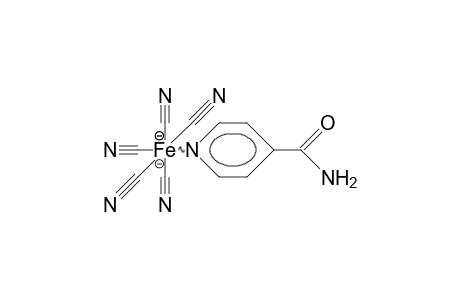 Isonicotinamide-pentacyano-iron-adduct