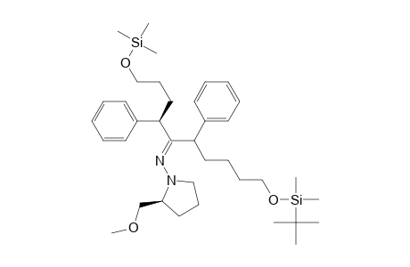 1-Pyrrolidinamine, N-[6-[[(1,1-dimethylethyl)dimethylsilyl]oxy]-2-phenyl-1-[1-phenyl-4-[(trimethylsilyl)oxy]butyl]hexylidene]-2-(methoxymethyl)-, [2S-[1[1Z(S*),2S*],2R*]]-