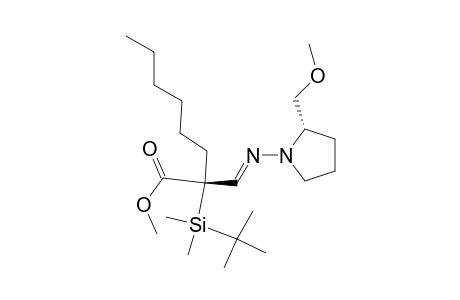 (2R)-2-[tert-butyl(dimethyl)silyl]-2-[(E)-[(2S)-2-(methoxymethyl)-1-pyrrolidinyl]iminomethyl]octanoic acid methyl ester